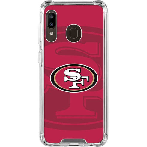 NFL San Francisco 49ers Double Vision Galaxy A30 Clear Case