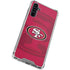 NFL San Francisco 49ers Double Vision Galaxy A54 5G Clear Case