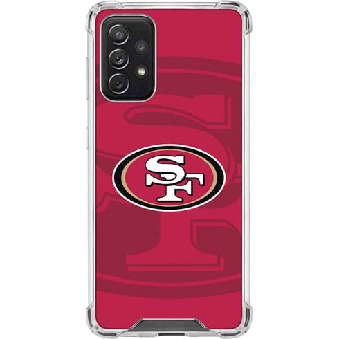 NFL San Francisco 49ers Double Vision Galaxy A72 5G Clear Case