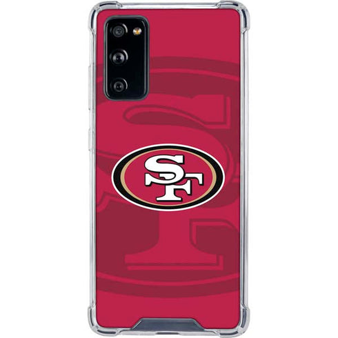 NFL San Francisco 49ers Double Vision Galaxy S20 FE Clear Case