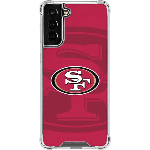 NFL San Francisco 49ers Double Vision Galaxy S21 FE Clear Case