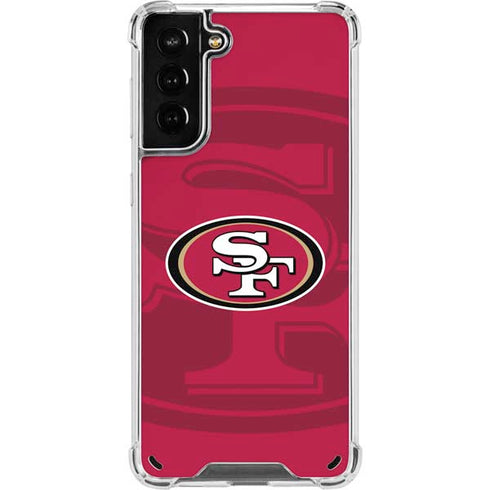 NFL San Francisco 49ers Double Vision Galaxy S21 Plus 5G Clear Case