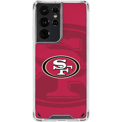 NFL San Francisco 49ers Double Vision Galaxy S21 Ultra 5G Clear Case