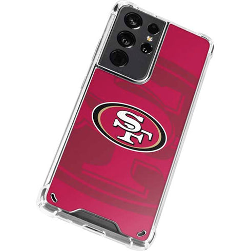 NFL San Francisco 49ers Double Vision Galaxy S21 Ultra 5G Clear Case