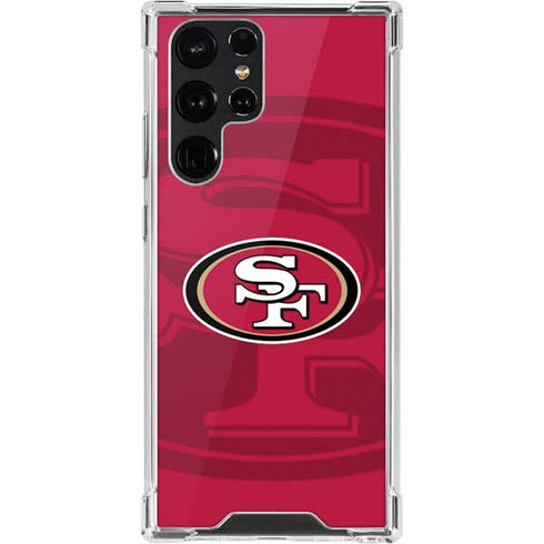 NFL San Francisco 49ers Double Vision Galaxy S22 Ultra Clear Case