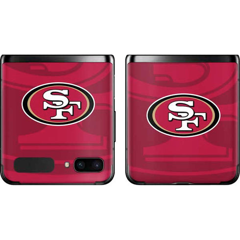 NFL San Francisco 49ers Double Vision Galaxy Z Flip Skin