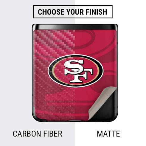 NFL San Francisco 49ers Double Vision Galaxy Z Flip Skin