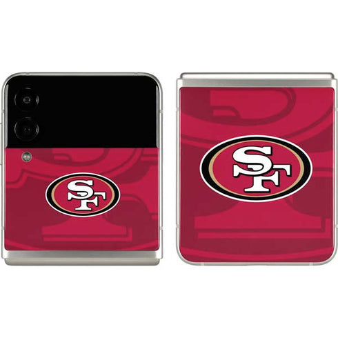 NFL San Francisco 49ers Double Vision Galaxy Z Flip3 5G Skin