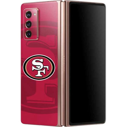 NFL San Francisco 49ers Double Vision Galaxy Z Fold2 5G Skin