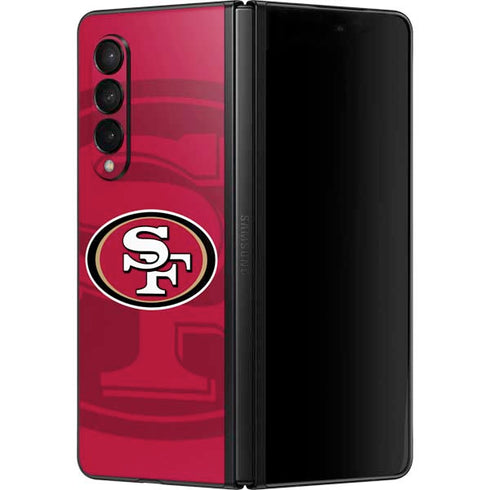 NFL San Francisco 49ers Double Vision Galaxy Z Fold3 5G Skin