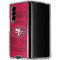 NFL San Francisco 49ers Double Vision Galaxy Z Fold4 5G Clear Case