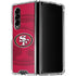 NFL San Francisco 49ers Double Vision Galaxy Z Fold4 5G Clear Case