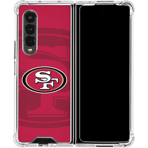 NFL San Francisco 49ers Double Vision Galaxy Z Fold4 5G Clear Case
