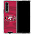 NFL San Francisco 49ers Double Vision Galaxy Z Fold4 5G Clear Case