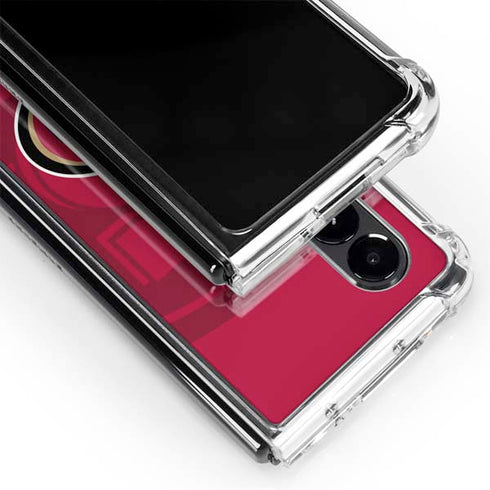 NFL San Francisco 49ers Double Vision Galaxy Z Fold4 5G Clear Case