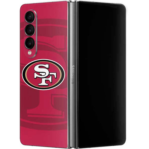 NFL San Francisco 49ers Double Vision Galaxy Z Fold4 5G Skin