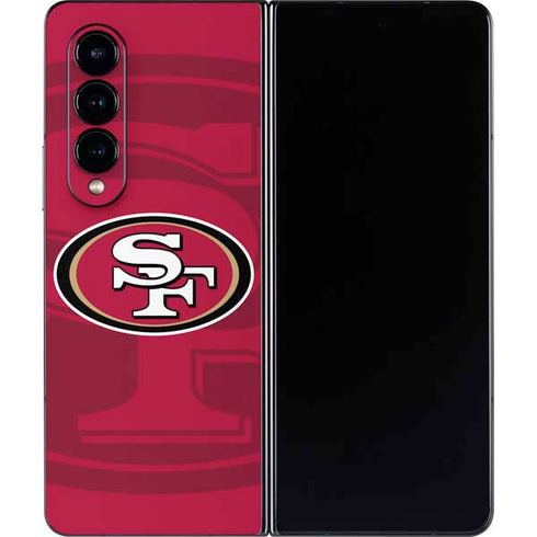 NFL San Francisco 49ers Double Vision Galaxy Z Fold4 5G Skin