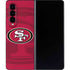 NFL San Francisco 49ers Double Vision Galaxy Z Fold4 5G Skin