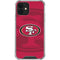 NFL San Francisco 49ers Double Vision iPhone 12 Clear Case