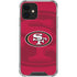 NFL San Francisco 49ers Double Vision iPhone 12 Clear Case