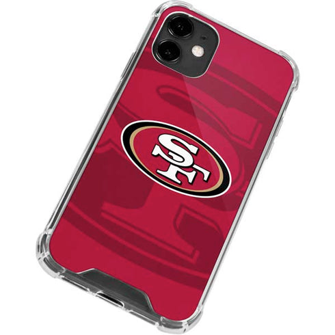 NFL San Francisco 49ers Double Vision iPhone 12 Clear Case