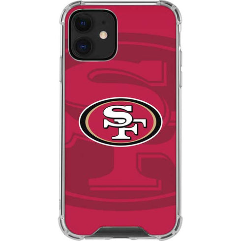NFL San Francisco 49ers Double Vision iPhone 12 Mini Clear Case