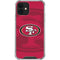 NFL San Francisco 49ers Double Vision iPhone 12 Mini Clear Case