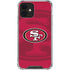 NFL San Francisco 49ers Double Vision iPhone 12 Mini Clear Case