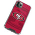 NFL San Francisco 49ers Double Vision iPhone 12 Pro Max Clear Case