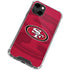 NFL San Francisco 49ers Double Vision iPhone 13 Clear Case