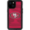 NFL San Francisco 49ers Double Vision iPhone 13 Mini Waterproof Case