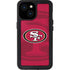 NFL San Francisco 49ers Double Vision iPhone 13 Mini Waterproof Case