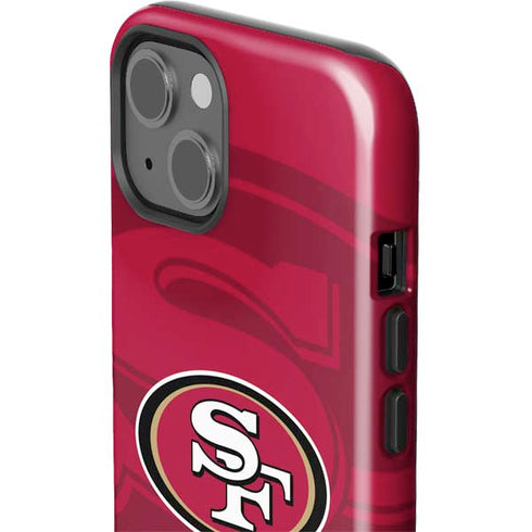 NFL San Francisco 49ers Double Vision iPhone 15 Plus Impact Case