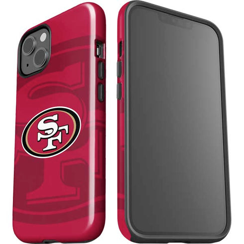 NFL San Francisco 49ers Double Vision iPhone 15 Plus Impact Case