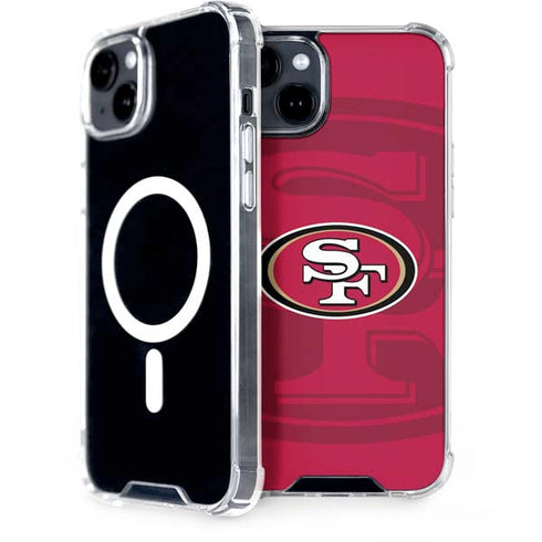NFL San Francisco 49ers Double Vision iPhone 15 Plus MagSafe Case