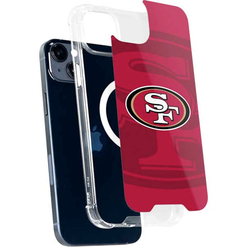 NFL San Francisco 49ers Double Vision iPhone 15 Plus MagSafe Case