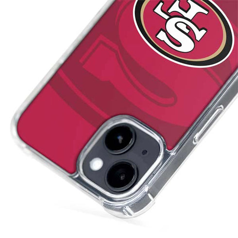 NFL San Francisco 49ers Double Vision iPhone 15 Plus MagSafe Case