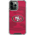 NFL San Francisco 49ers Double Vision iPhone 14 Pro Max Clear Case