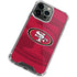 NFL San Francisco 49ers Double Vision iPhone 15 Pro Max Clear Case