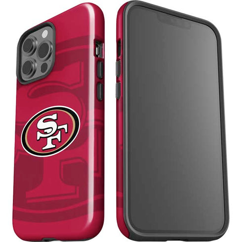 NFL San Francisco 49ers Double Vision iPhone 15 Pro Max Impact Case