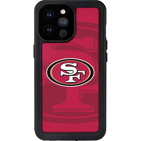 NFL San Francisco 49ers Double Vision iPhone 14 Pro Max Waterproof Case