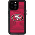 NFL San Francisco 49ers Double Vision iPhone 14 Pro Max Waterproof Case