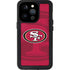 NFL San Francisco 49ers Double Vision iPhone 14 Pro Waterproof Case