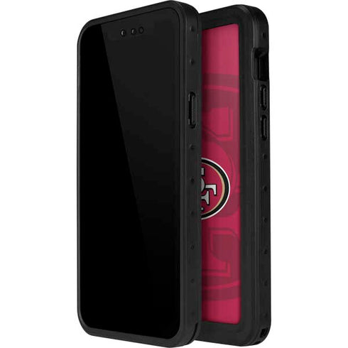 NFL San Francisco 49ers Double Vision iPhone 14 Pro Waterproof Case