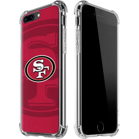 NFL San Francisco 49ers Double Vision iPhone 7/8 Plus Clear Case