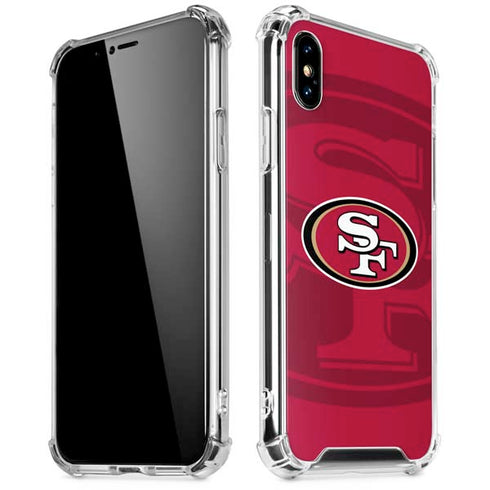 NFL San Francisco 49ers Double Vision iPhone XS Max Clear Case