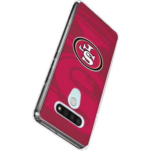 NFL San Francisco 49ers Double Vision LG Stylo 6 Clear Case