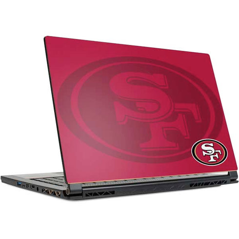 NFL San Francisco 49ers Double Vision MSI GS65 Stealth Laptop Skin