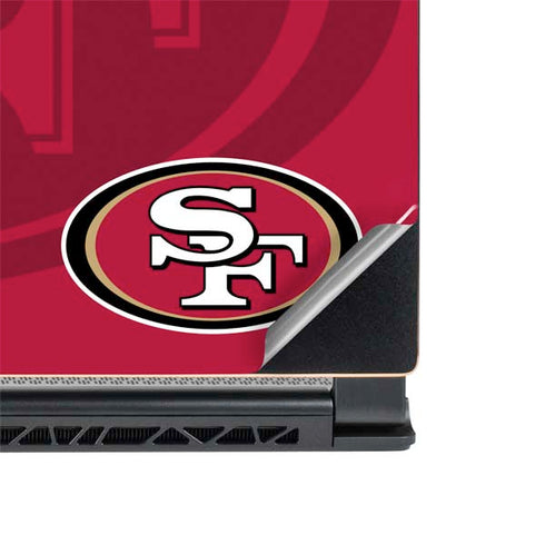 NFL San Francisco 49ers Double Vision MSI GS65 Stealth Laptop Skin