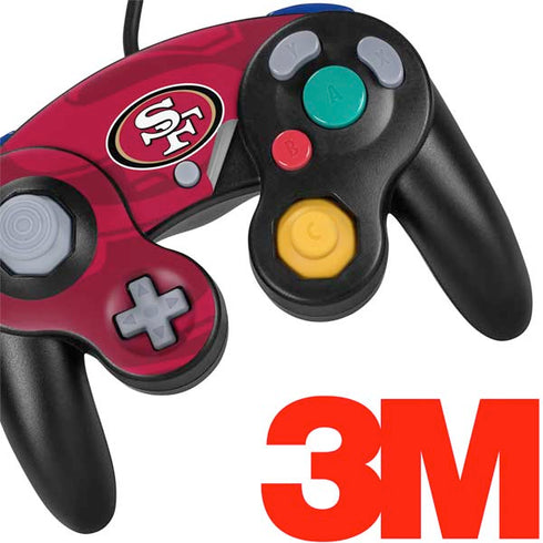 NFL San Francisco 49ers Double Vision Nintendo GameCube Controller Skin